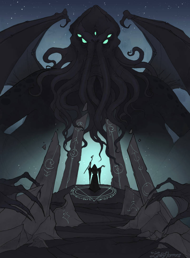 Rise of Cthulhu by IrenHorrors: https://www.deviantart.com/irenhorrors/art/Rise-of-Cthulhu-810405895